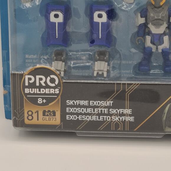 Mega Construx HALO Pro Builders SKYFIRE EXOSUIT FiGURE 81 pcs - Box Damage - Picture 2 of 12